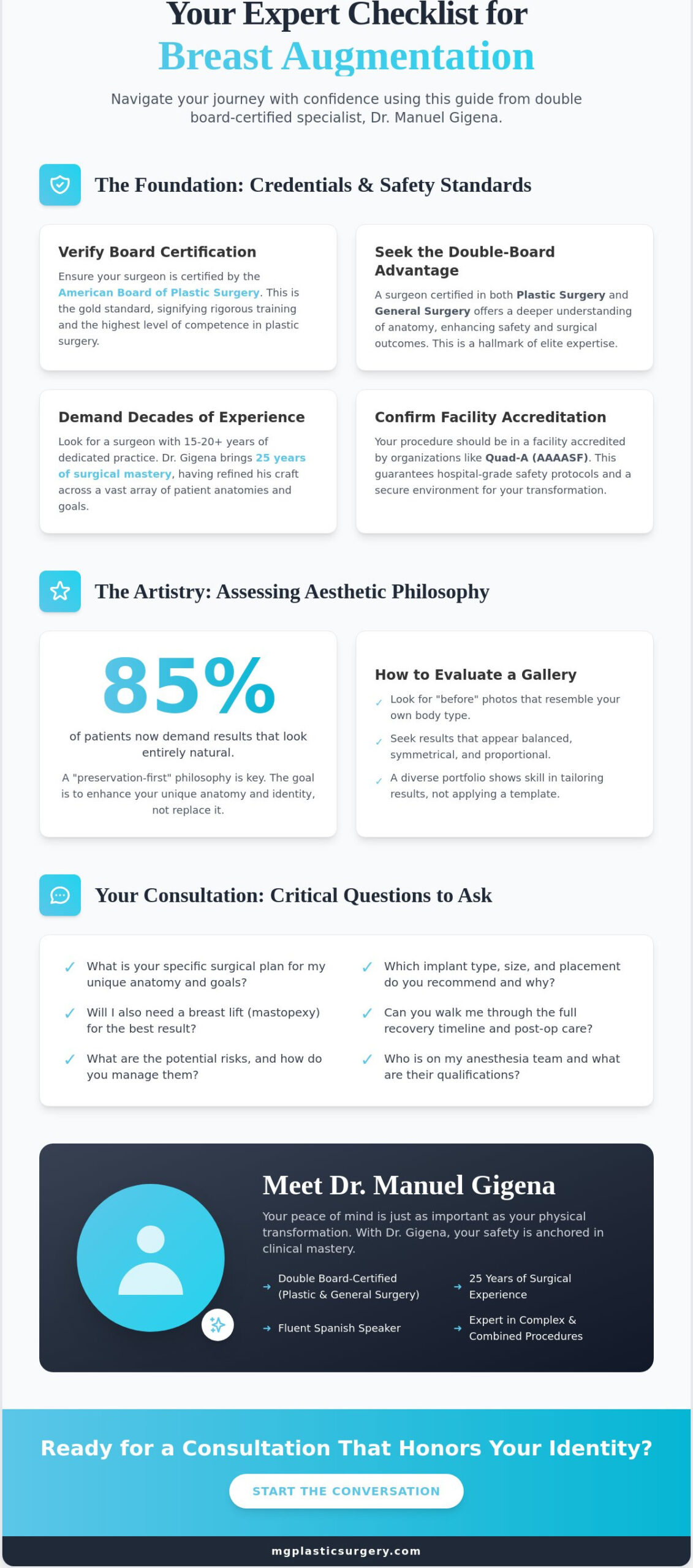 Choosing the Best Plastic Surgeon for Breast Augmentation: Your 2026 Selection Checklist